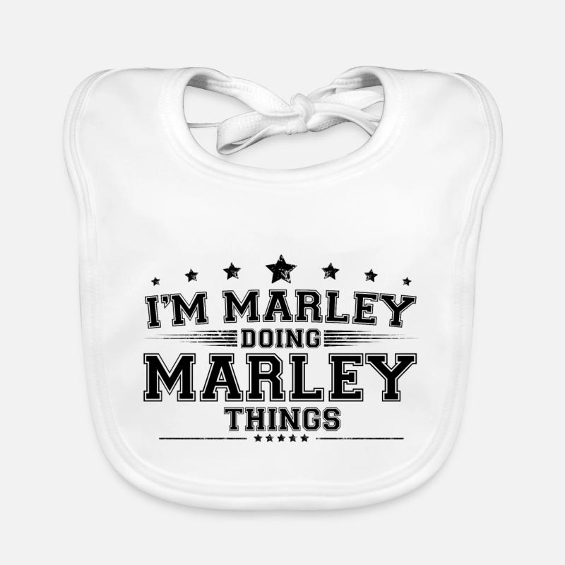 Ich bin Marley, der Marley-Dinge macht Baby Bio-Lätzchen