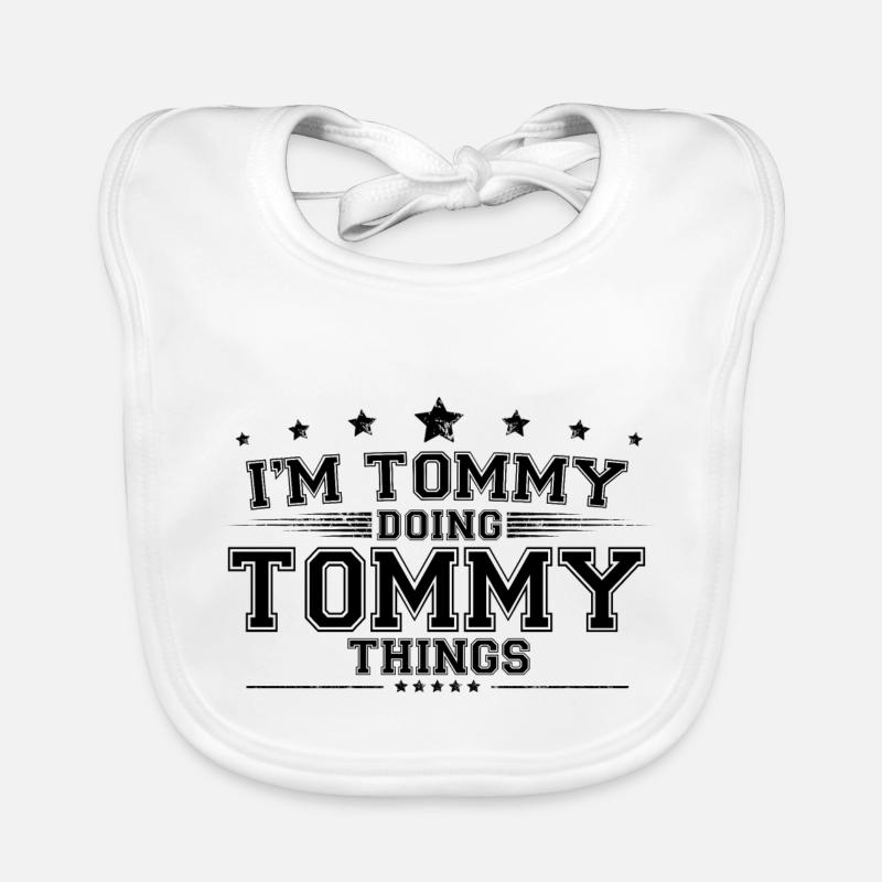 i’m Tommy doing Tommy things Organic Baby Bibs