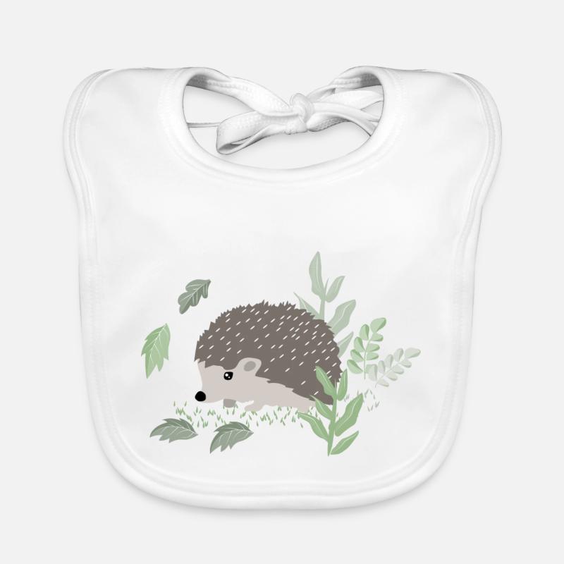 Cute hedgehog Organic Baby Bibs