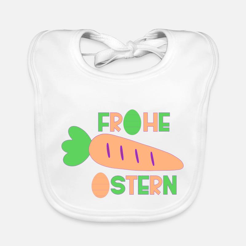 Frohe Ostern Baby Bio-Lätzchen