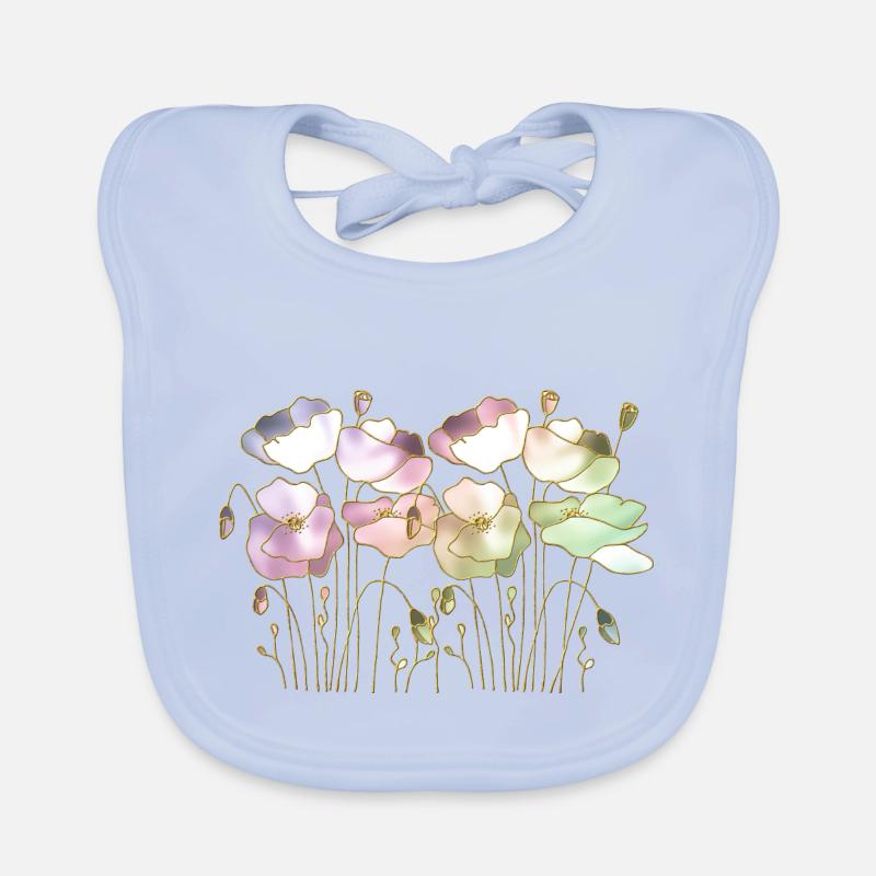 Fleur Bavoir bio Bébé