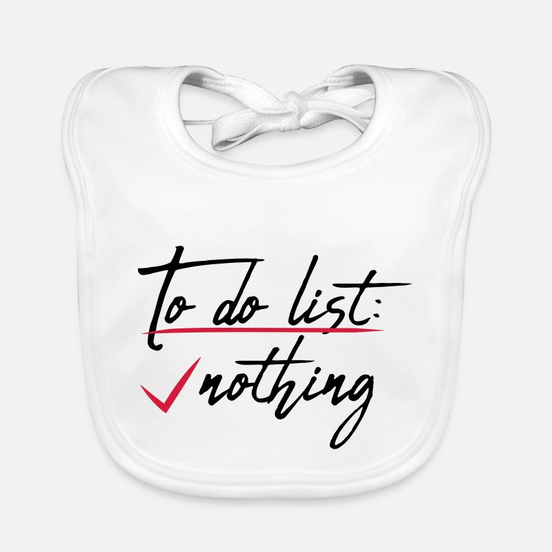 Nothing Abgehakt Liste Baby Bio-Lätzchen