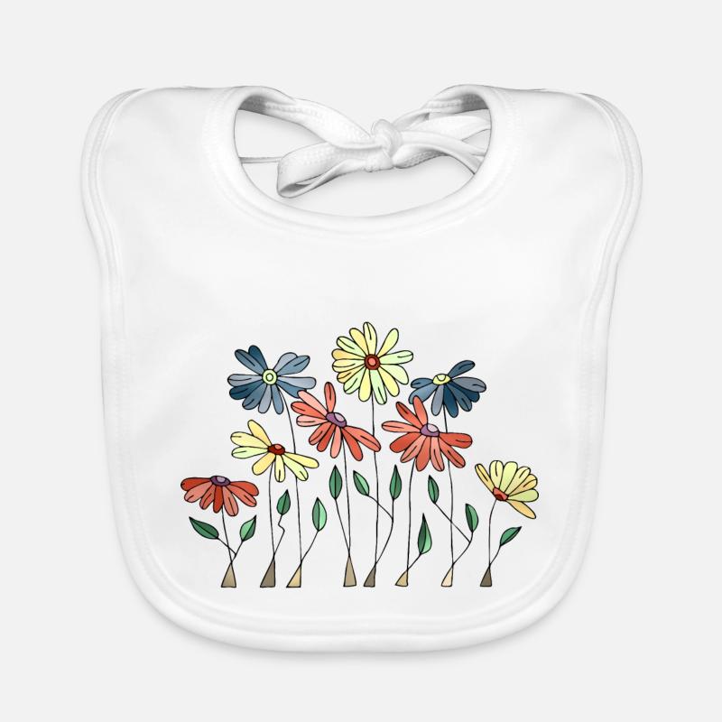 Blumen Baby Bio-Lätzchen