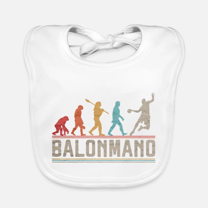 Balonmano Evolution Handball Handball Player Organic Baby Bibs