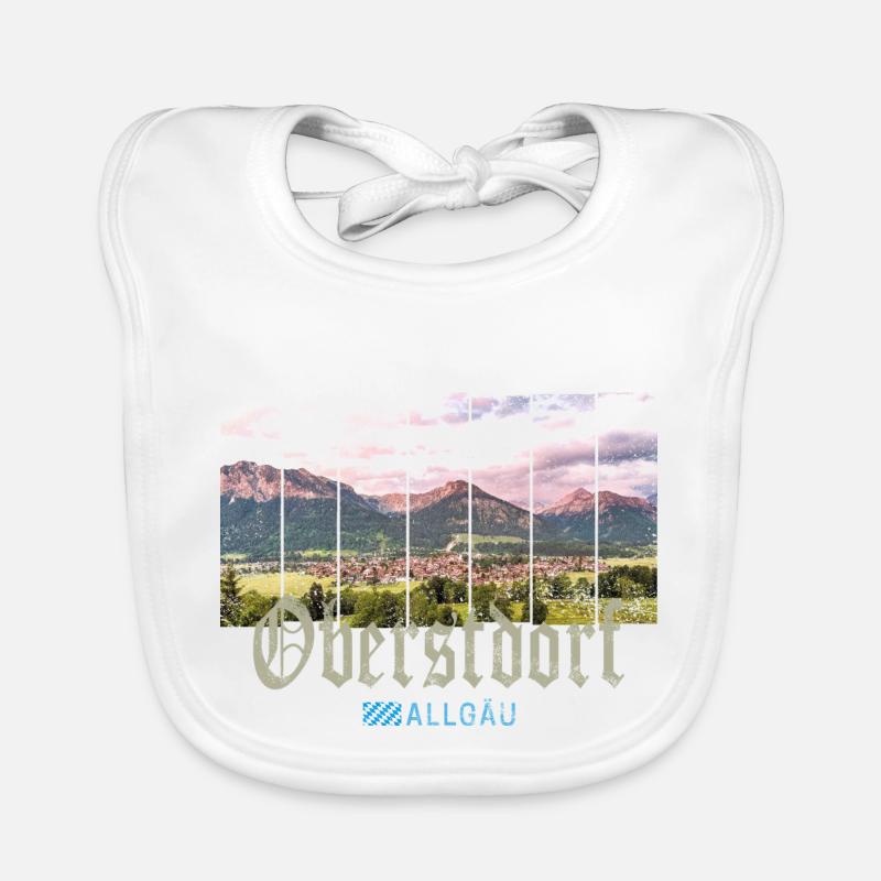 Oberstdorf Allgäu Vintage Bayern Germany Souve Organic Baby Bibs