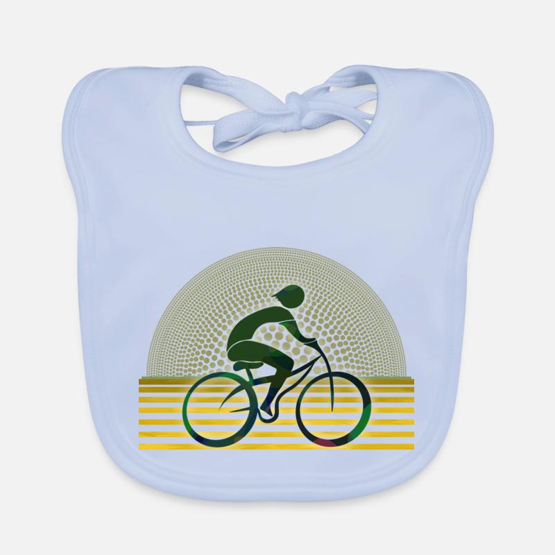 Cycliste Bavoir bio Bébé