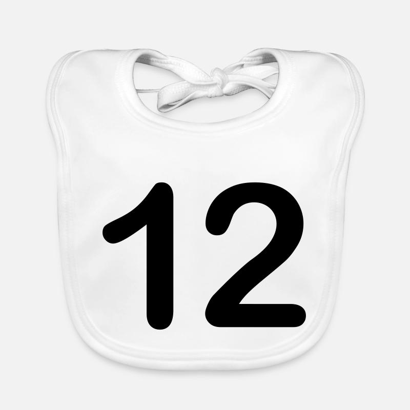 12 Organic Baby Bibs