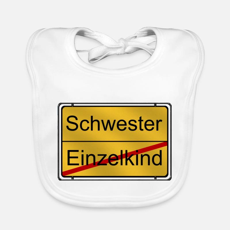 Schwester Einzelkind Baby Bio-Lätzchen