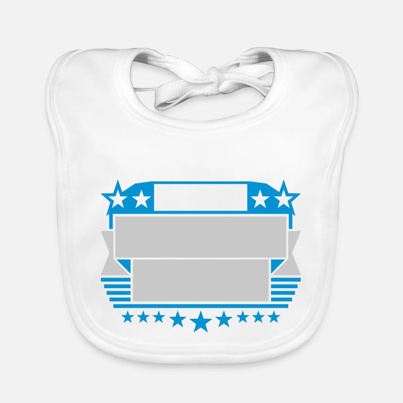 Insert Text Frame Shield Organic Baby Bibs