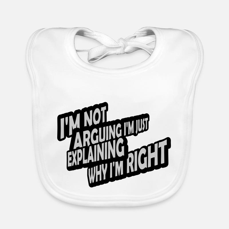 Je ne discute pas Bavoir bio Bébé