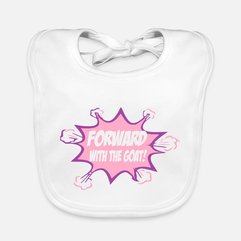 Forward with the goat Organic Baby Bibs