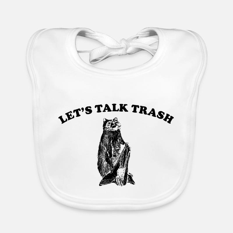 LET US TALK TRASH Organic Baby Bibs