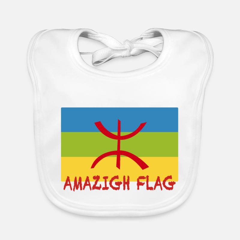 Drapeau Amazigh - drapeau berbère Bavoir bio Bébé