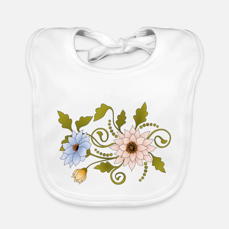 Fleur Bavoir bio Bébé