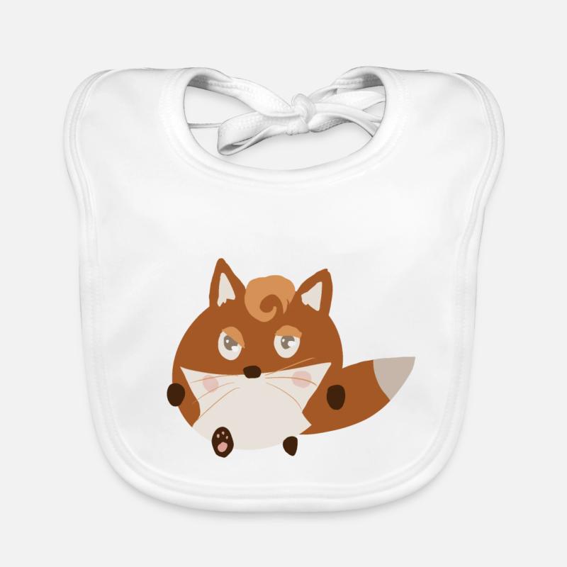 Renard décidé Bavoir bio Bébé