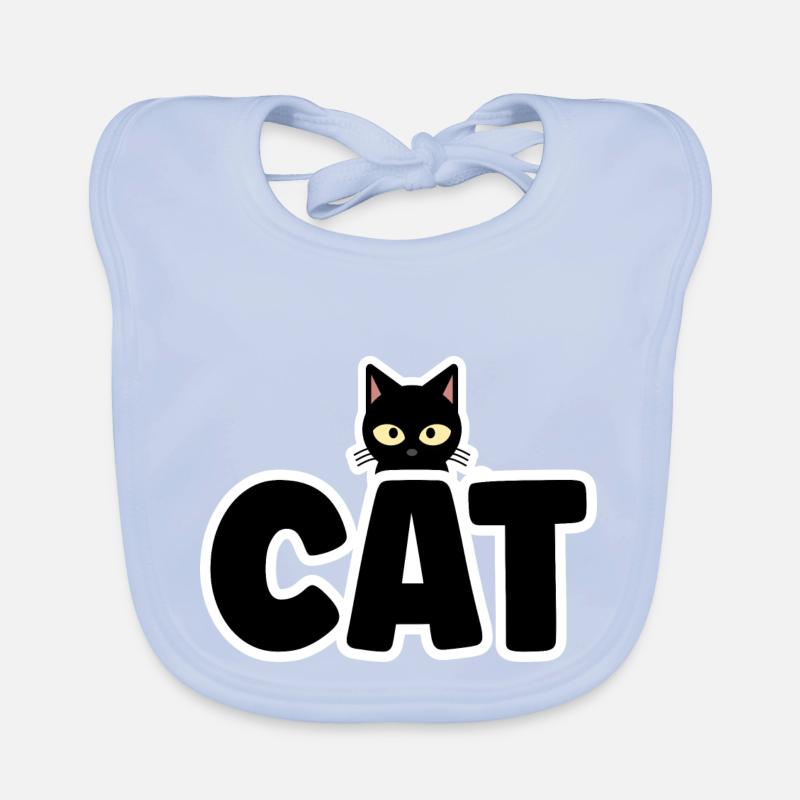 Mignon Chat Motif Chat Chat Gueule de Bois Bavoir bio Bébé