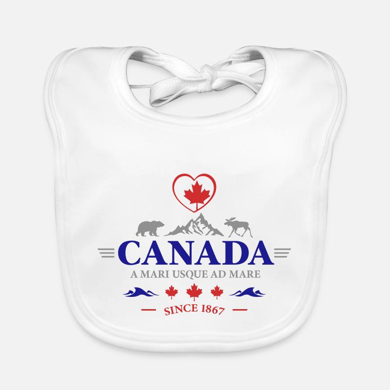 Kanada Vancouver Montreal Toronto Maple Leaf Bären Baby Bio-Lätzchen