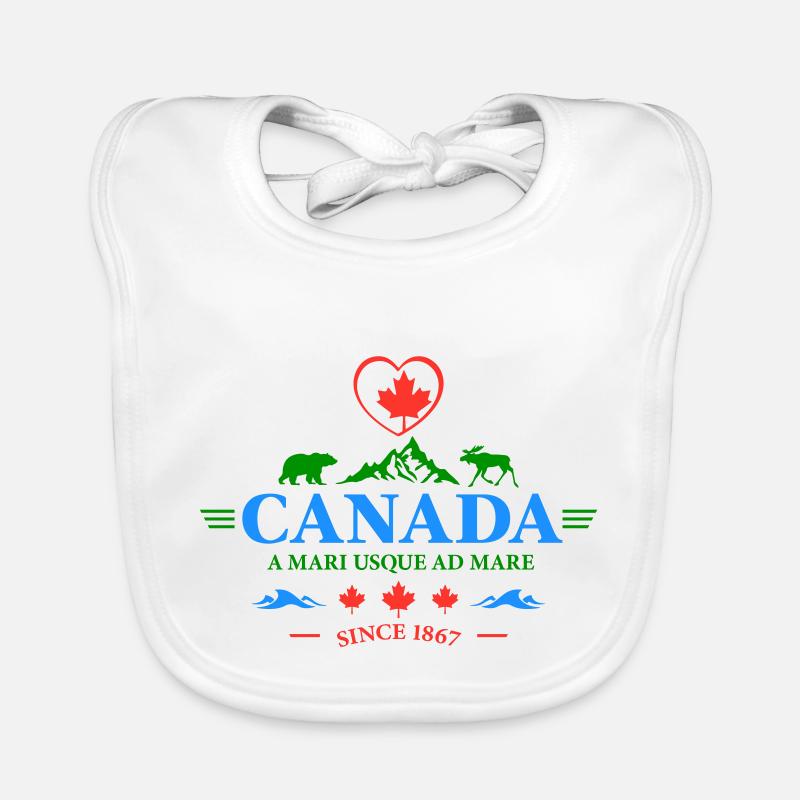 Kanada Vancouver Montreal Toronto Maple Leaf Bären Baby Bio-Lätzchen