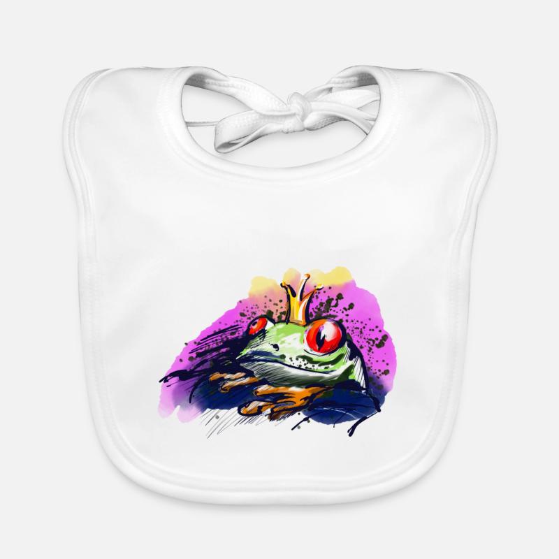 The frog prince Organic Baby Bibs