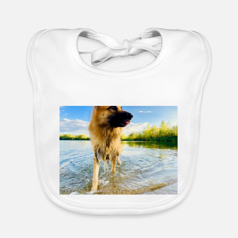 Altdeutscher Schäferhund Baby Bio-Lätzchen