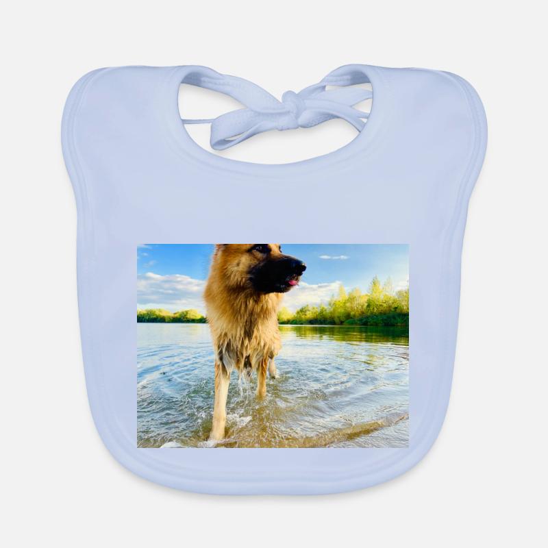 Altdeutscher Schäferhund Baby Bio-Lätzchen