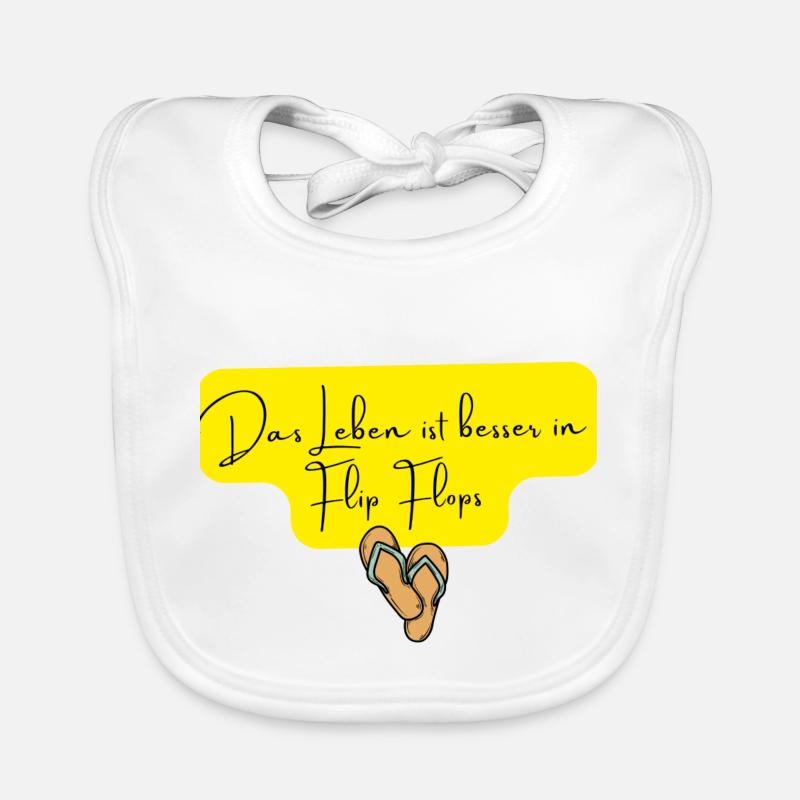 Flip Flop Baby Bio-Lätzchen