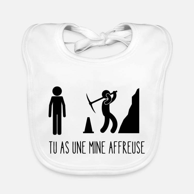 tu as une mine affreuse Bavoir bio Bébé