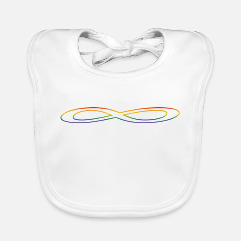 Regenbogen Unendlichkeit Baby Bio-Lätzchen