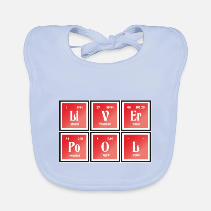 | de Liverpool Tableau périodique des éléments Bavoir bio Bébé
