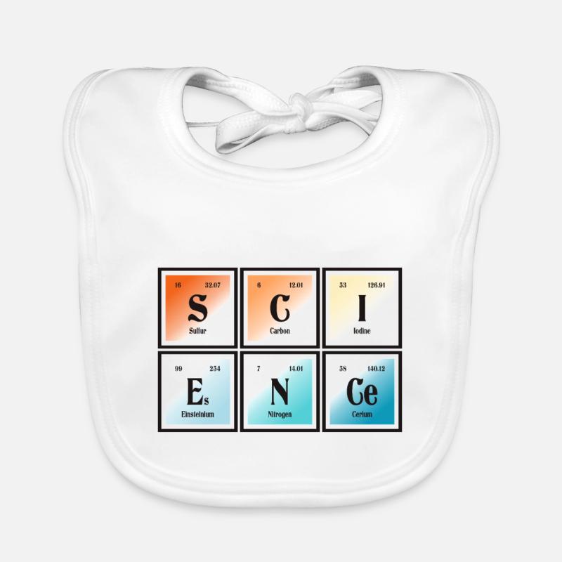 Science | Periodic Table of Elements Organic Baby Bibs