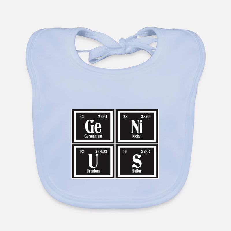 Genius | Periodensystem der Elemente Baby Bio-Lätzchen