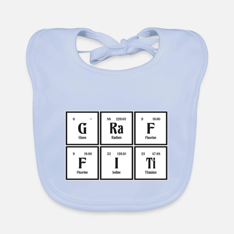 Graffiti-| Periodensystem der Elemente Baby Bio-Lätzchen