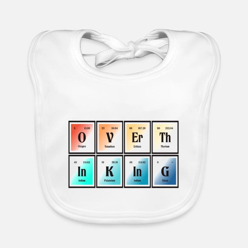 Overthingking | Periodensystem der Elemente Baby Bio-Lätzchen