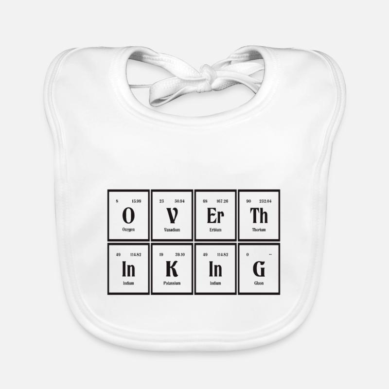 Overthingking | Periodic Table of Elements Organic Baby Bibs