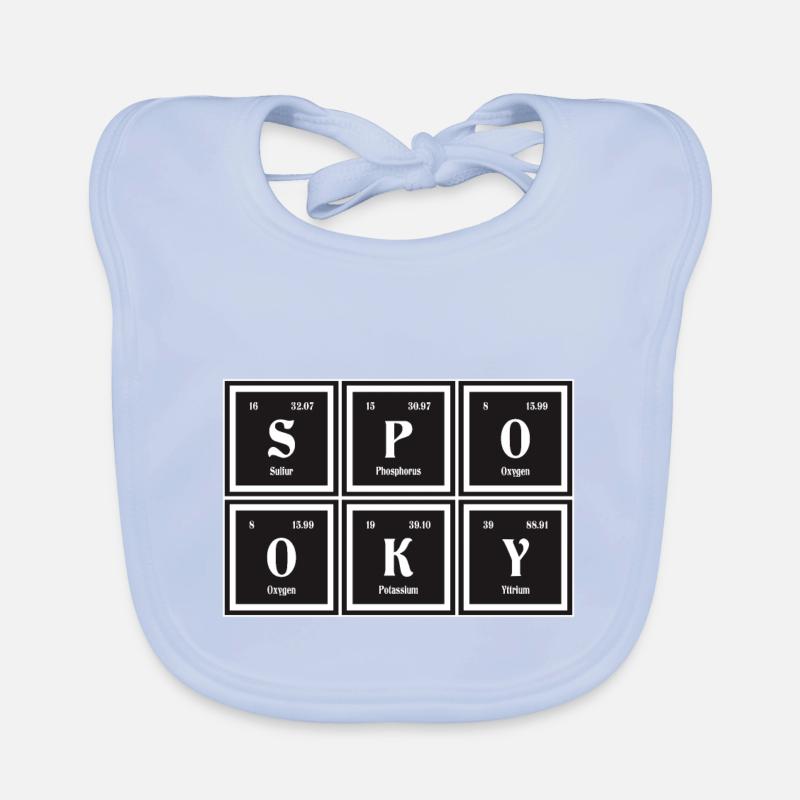 Gruselige | Periodensystem der Elemente Baby Bio-Lätzchen