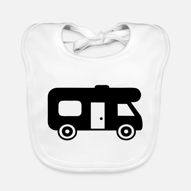 motorhome - Organic Baby Bibs - white