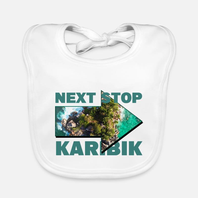 Next Stop: Karibik - Nächster Halt: Karibik Baby Bio-Lätzchen