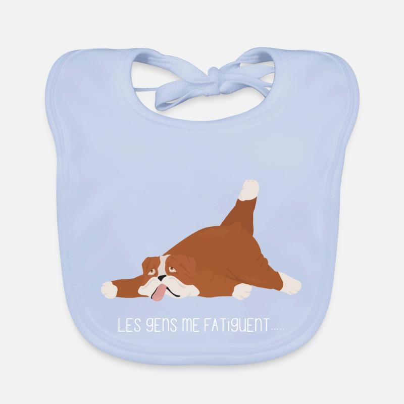 Les gens me fatiguent Bavoir bio Bébé