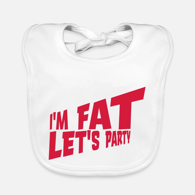im fat lets party Baby Bio-Lätzchen