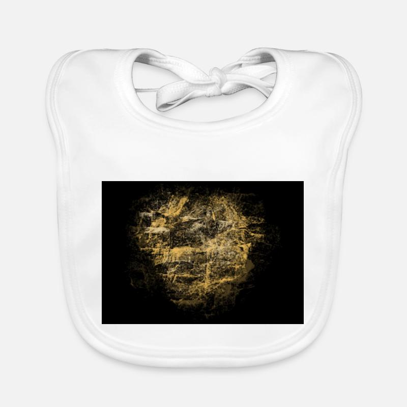 Black & Gold Baby Bio-Lätzchen