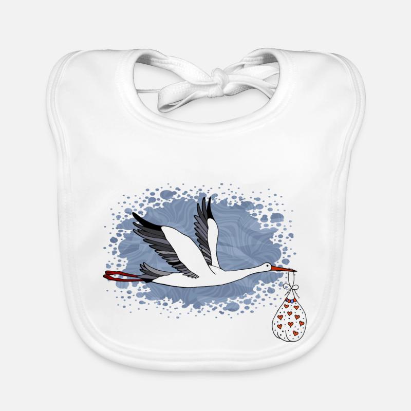Stork bird Organic Baby Bibs