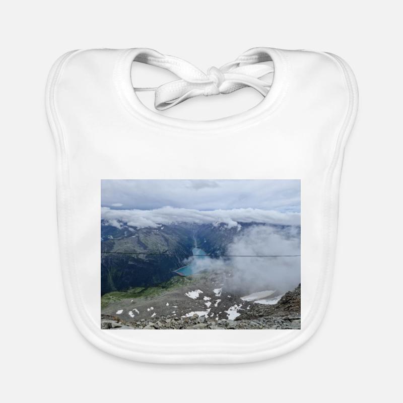 Vue du réservoir de Schlegeis Bavoir bio Bébé