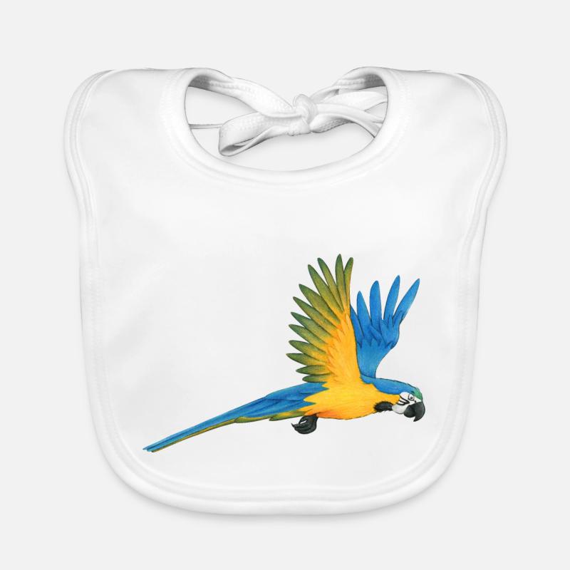 Perroquet d’ara Bavoir bio Bébé