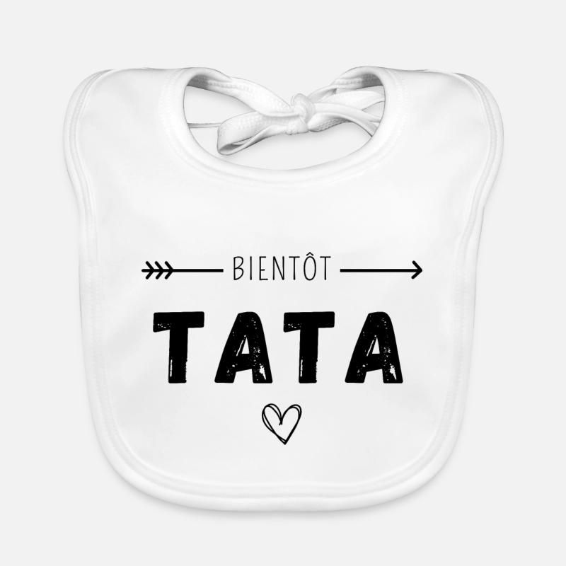 Bientôt tata Bavoir bio Bébé