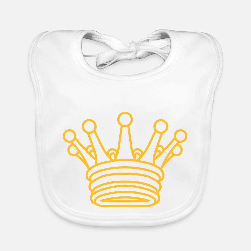 King Design Golden Crown Organic Baby Bibs