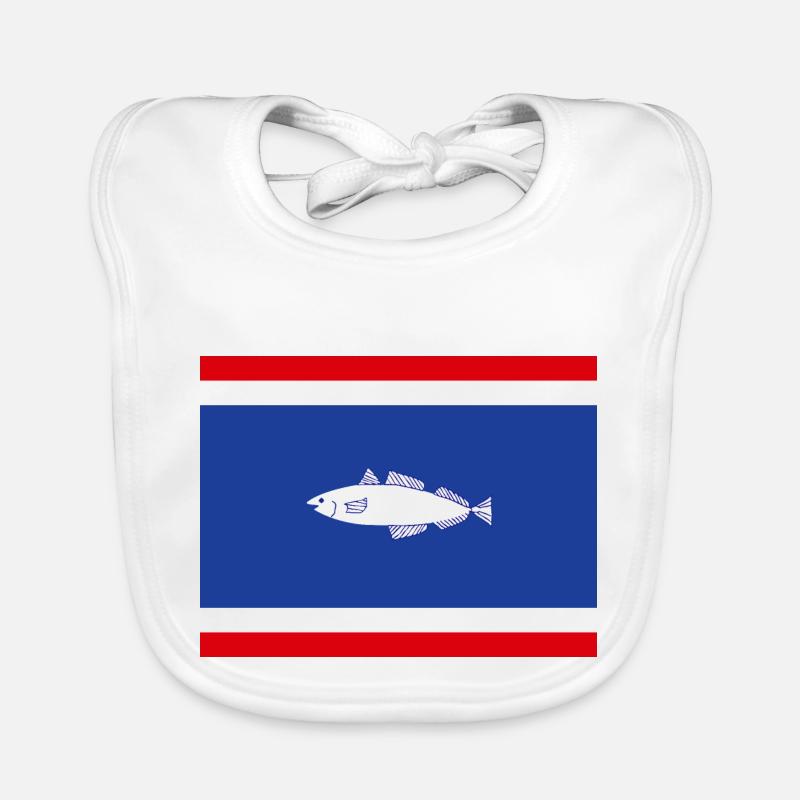 Flagge von Urk Baby Bio-Lätzchen