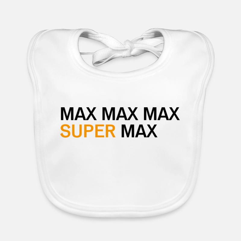 Max Max Max Super Max Fan Shirt Organic Baby Bibs