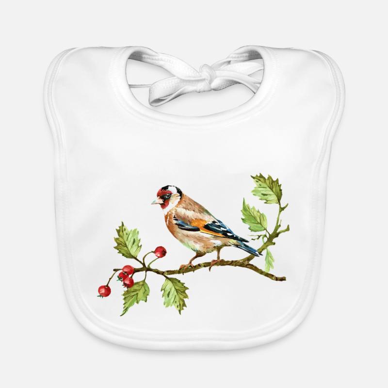 Bunter Vogel Baby Bio-Lätzchen