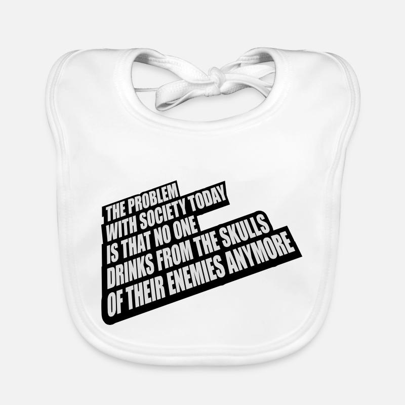 boissons de crânes ennemis Bavoir bio Bébé