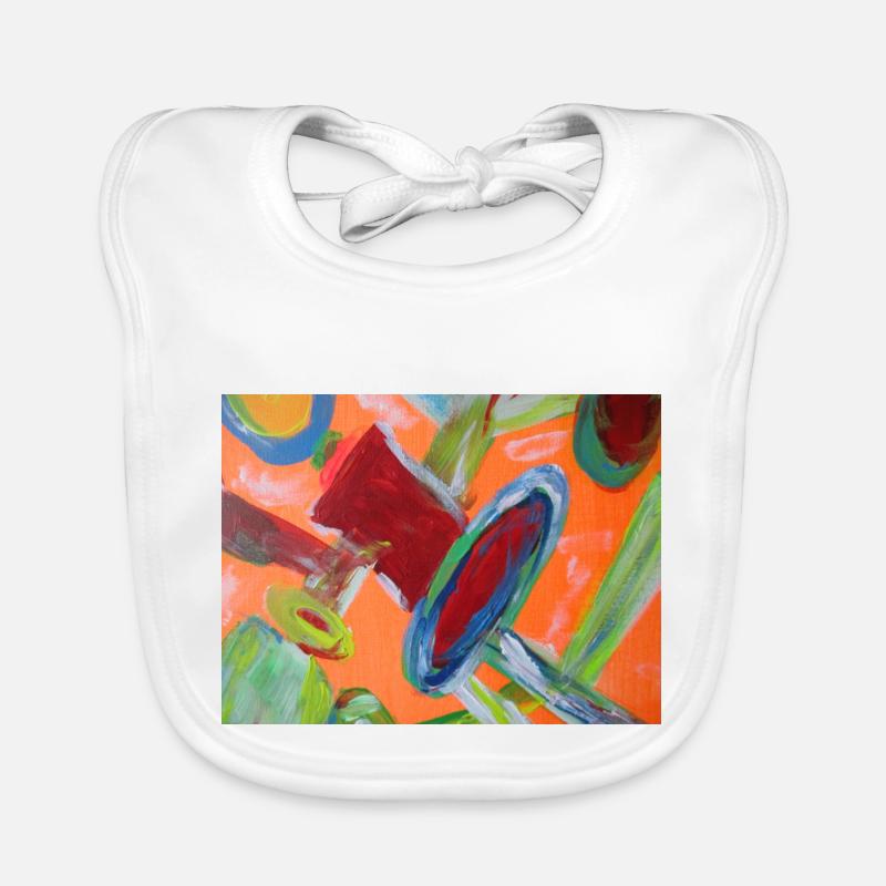 Abstract pipe system Organic Baby Bibs